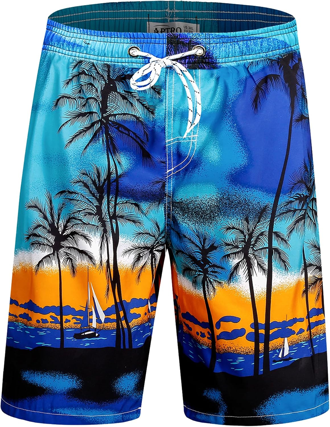 Detalle de APTRO Men's Swim Trunks 9" quick-dry swimwear