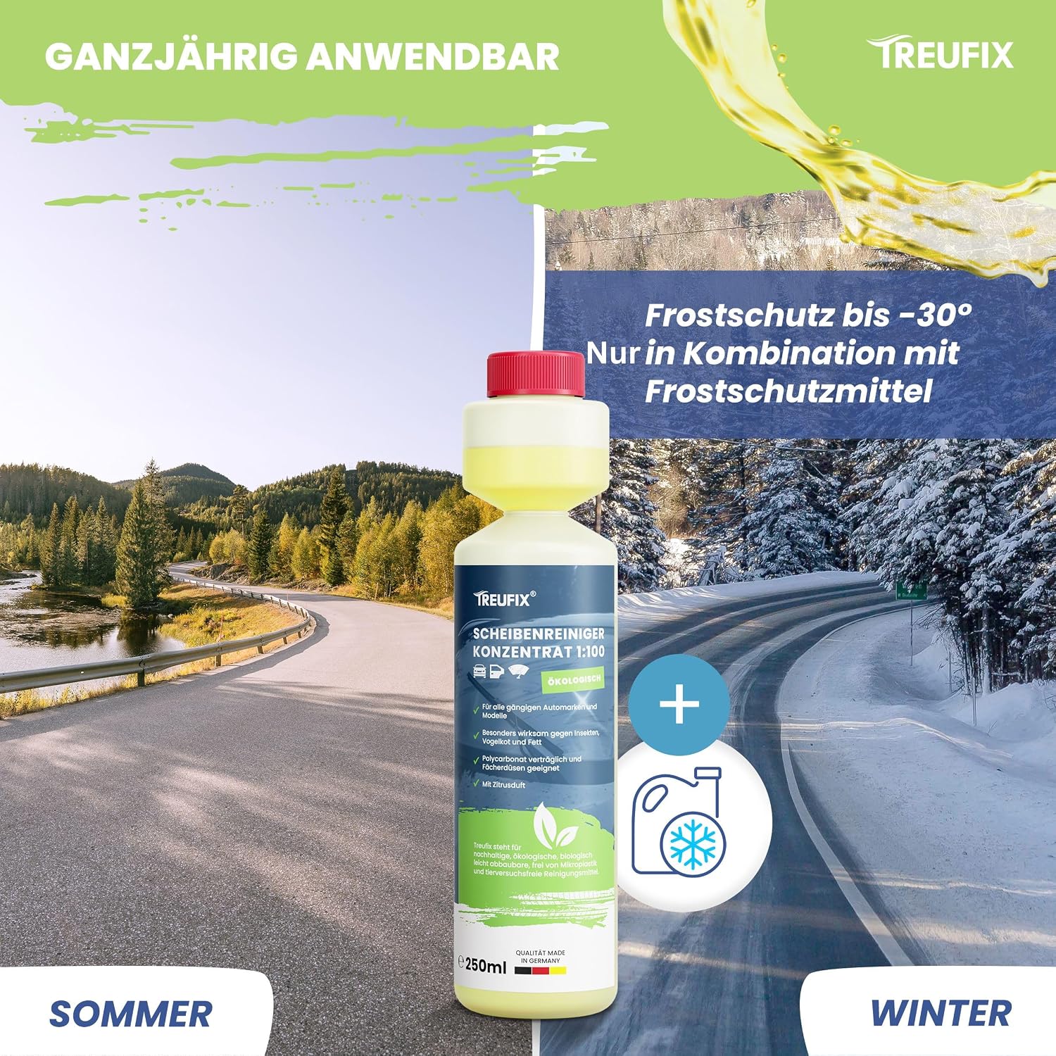 Thumbnail 5 de Treufix Scheibenwischwasser Konzentrat 250ml
