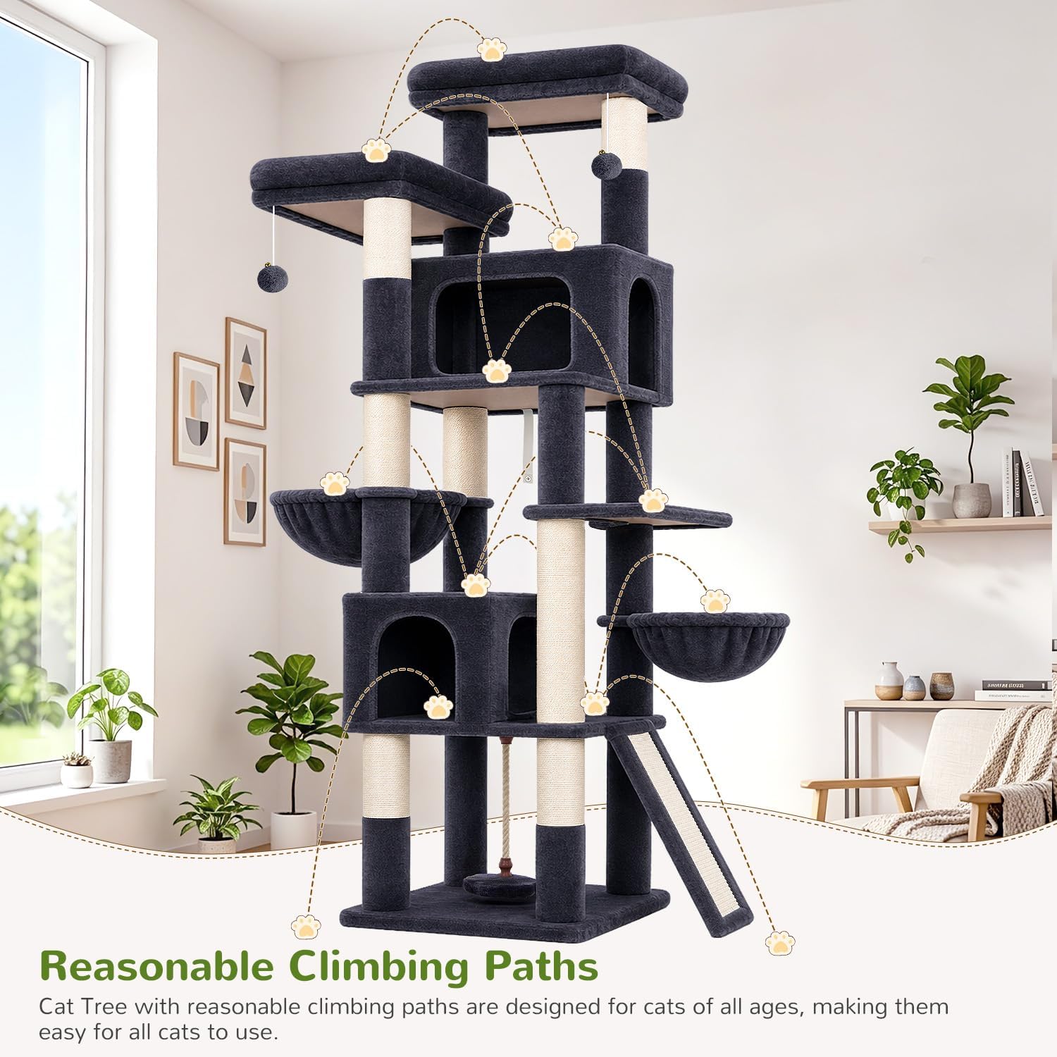 Thumbnail 6 de Globlazer Cat Tree, 75-Inch