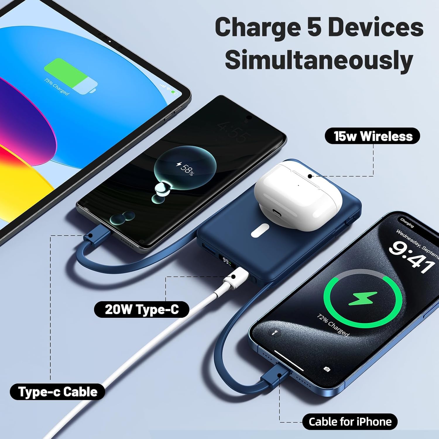 Detalle 2 de Azmuth Powerbank 10000mAh para MagSafe