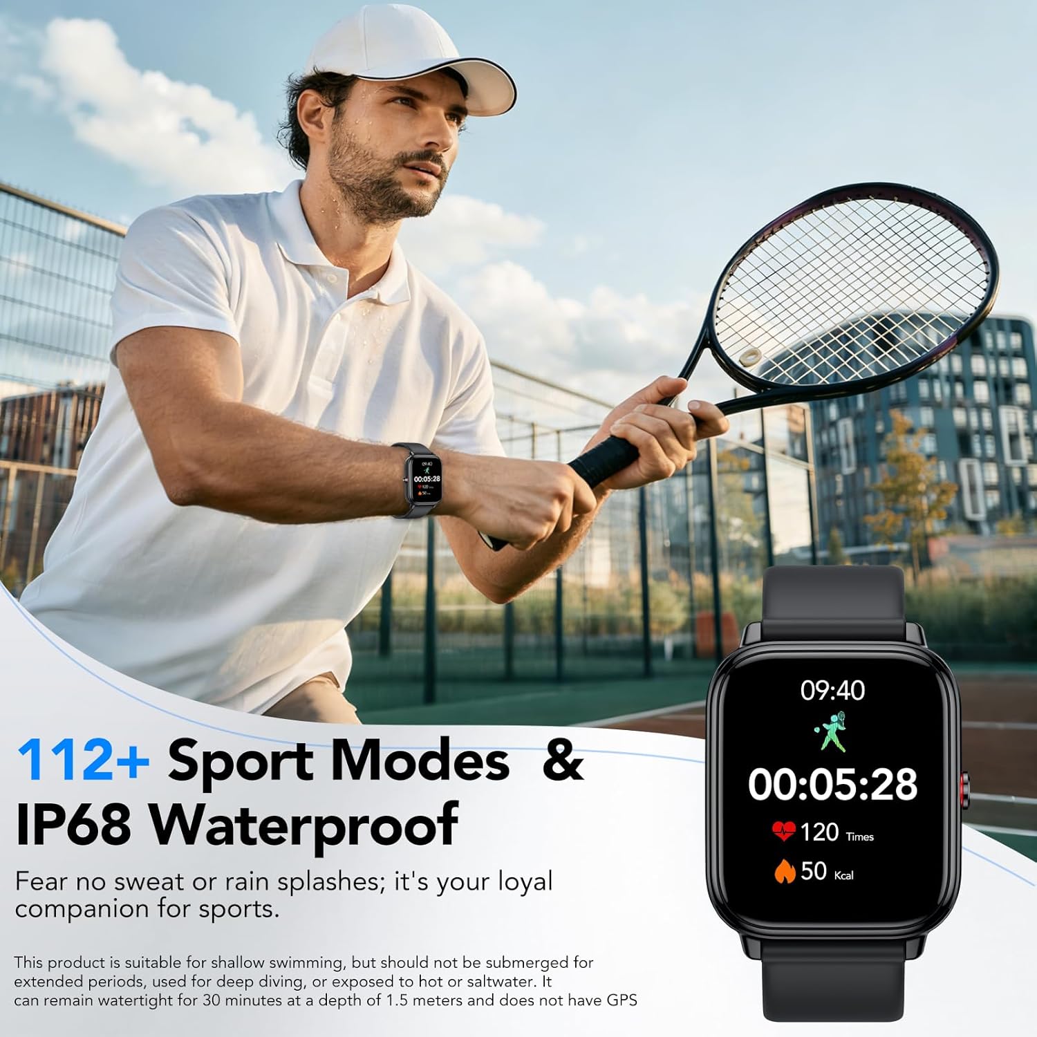 Thumbnail 4 de Smartwatch 1,83 Zoll HD Touchscreen