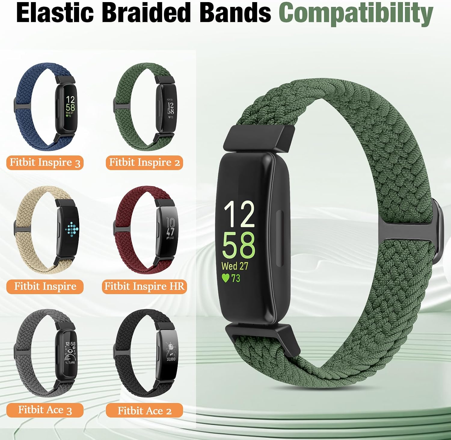 Thumbnail 2 de BTTNG Elastic Braided Strap for Fitbit Inspire