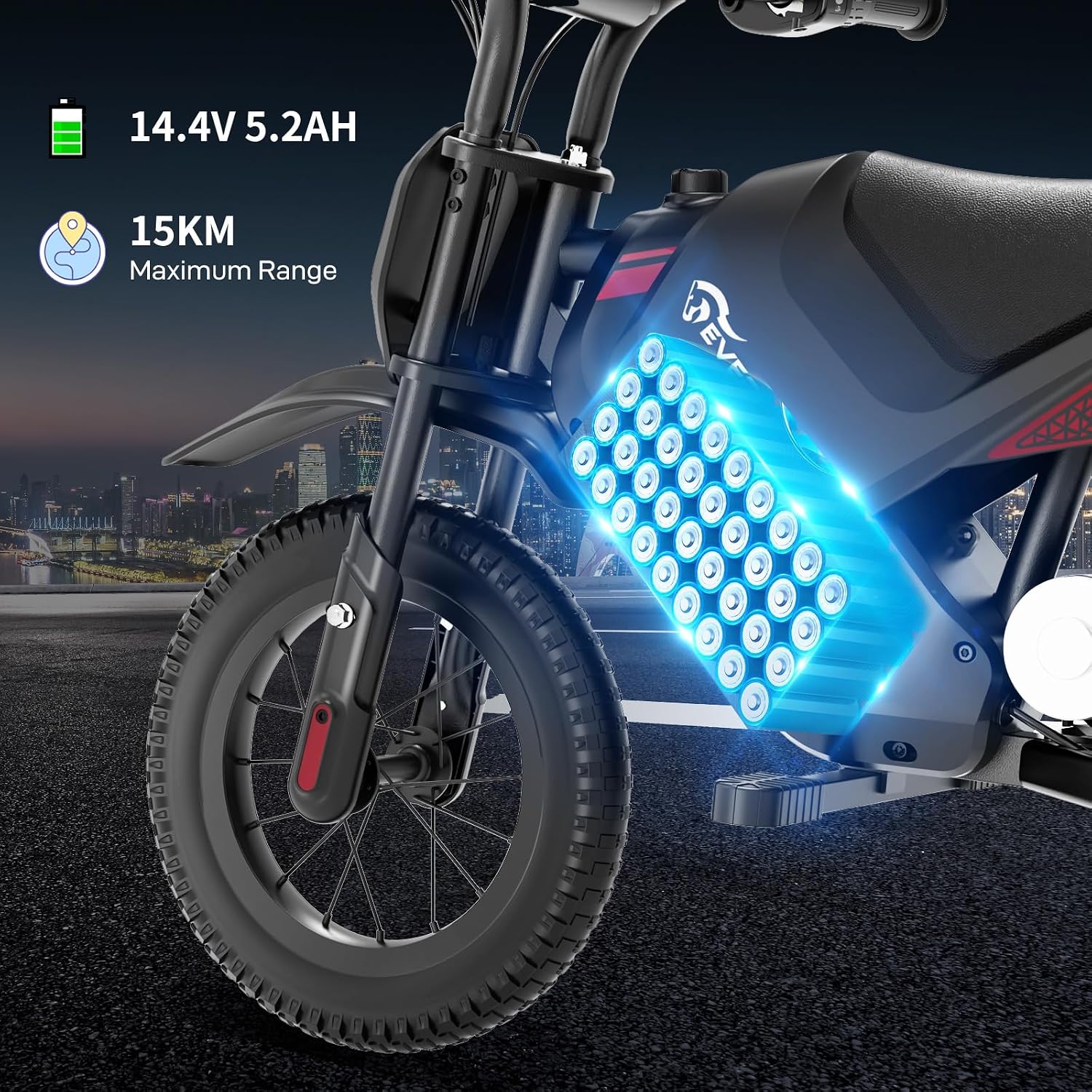 Thumbnail 2 de EVERCROSS EV05M Motocicletta Elettrica per Bambini da 150 W, 8/16 km/h, autonomia fino a 15 km | 12