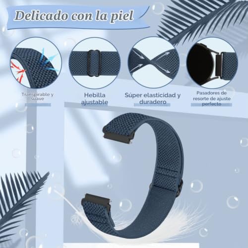 Detalle 2 de Janpso: Correa elástica compatible con Casio F91W y AE--series (18 mm) – ajuste cómodo para todos