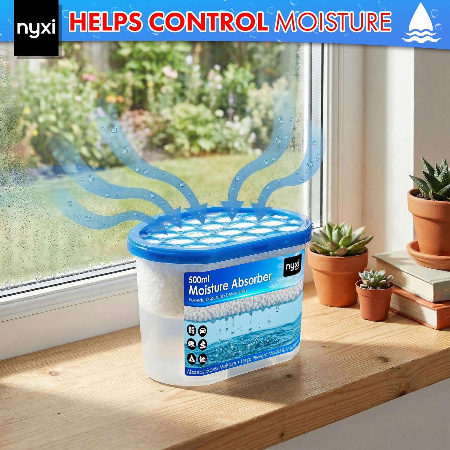 Detalle 2 de Nyxi Dehumidifier Pack 6 x 500ml for damp