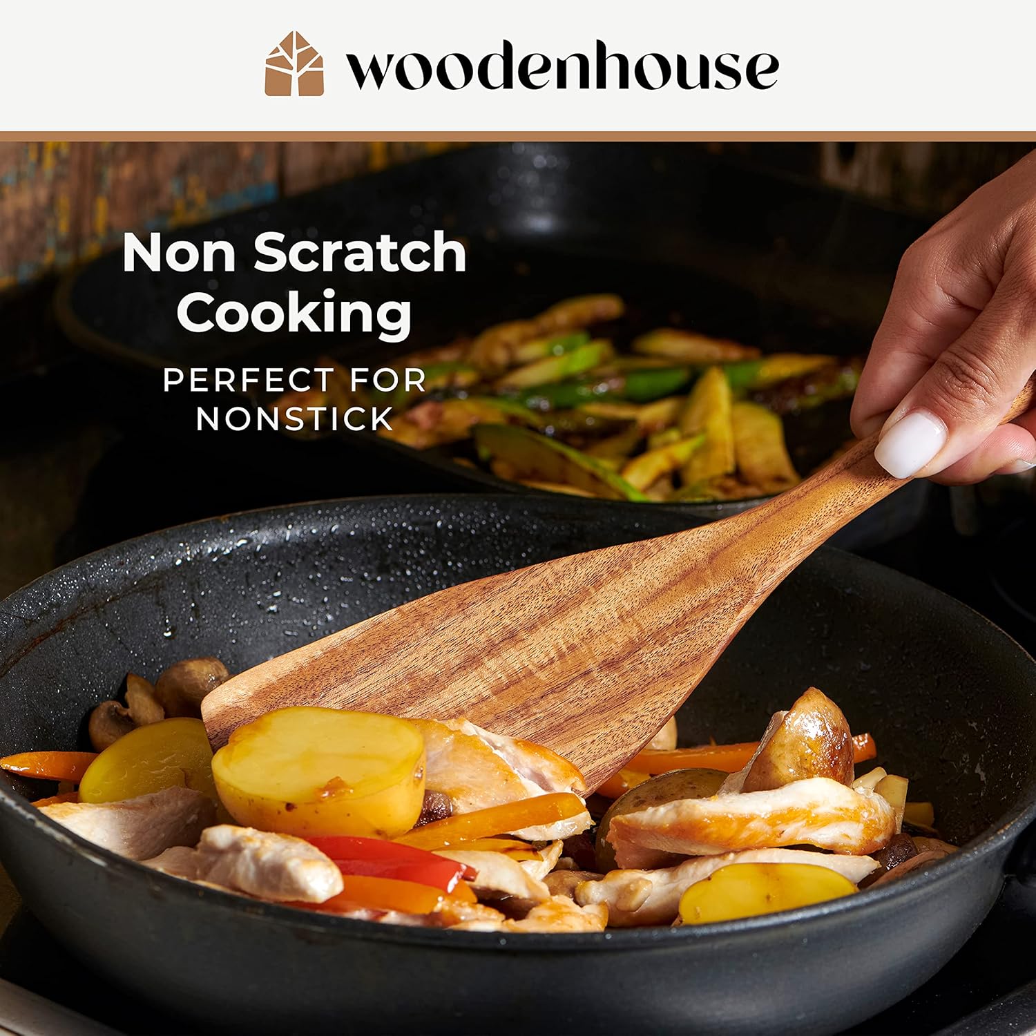 Thumbnail 2 de Wooden Spoons 6-Piece Utensil Set 🍴