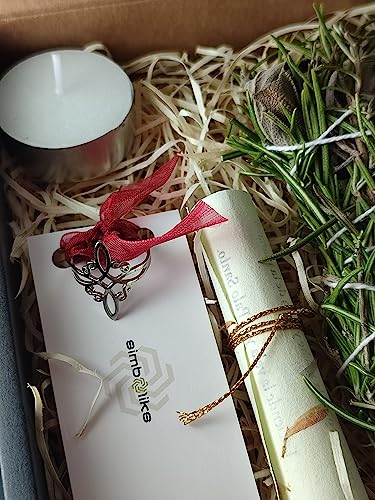 Detalle de SIMBOLIKS Anillo nudo de bruja | Kit ritual San Juan - Noche mágica de Verano