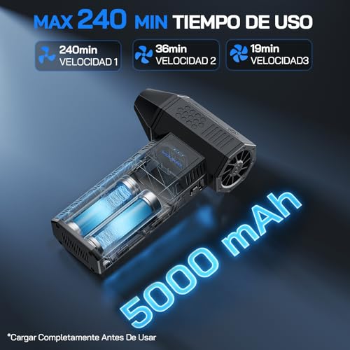 Thumbnail 2 de WOLFANG WE01: Soplador de aire eléctrico inalámbrico de 110000 rpm para PC y coche