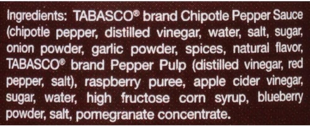 Detalle de Sauce au poivre chipotle aux framboises TABASCO « Rasb Chipotle 148 »