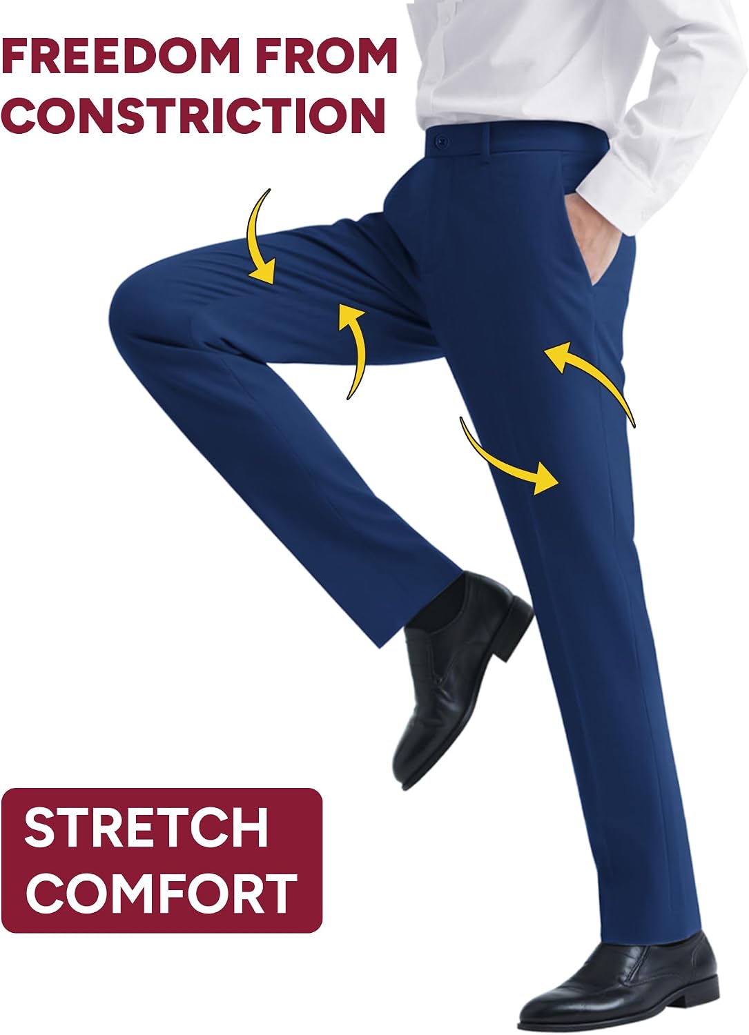 Thumbnail 2 de Pacific Perfect Men's Slim-Fit Suit Set with Two-Button Blazer and Adjustable-Waist Pants