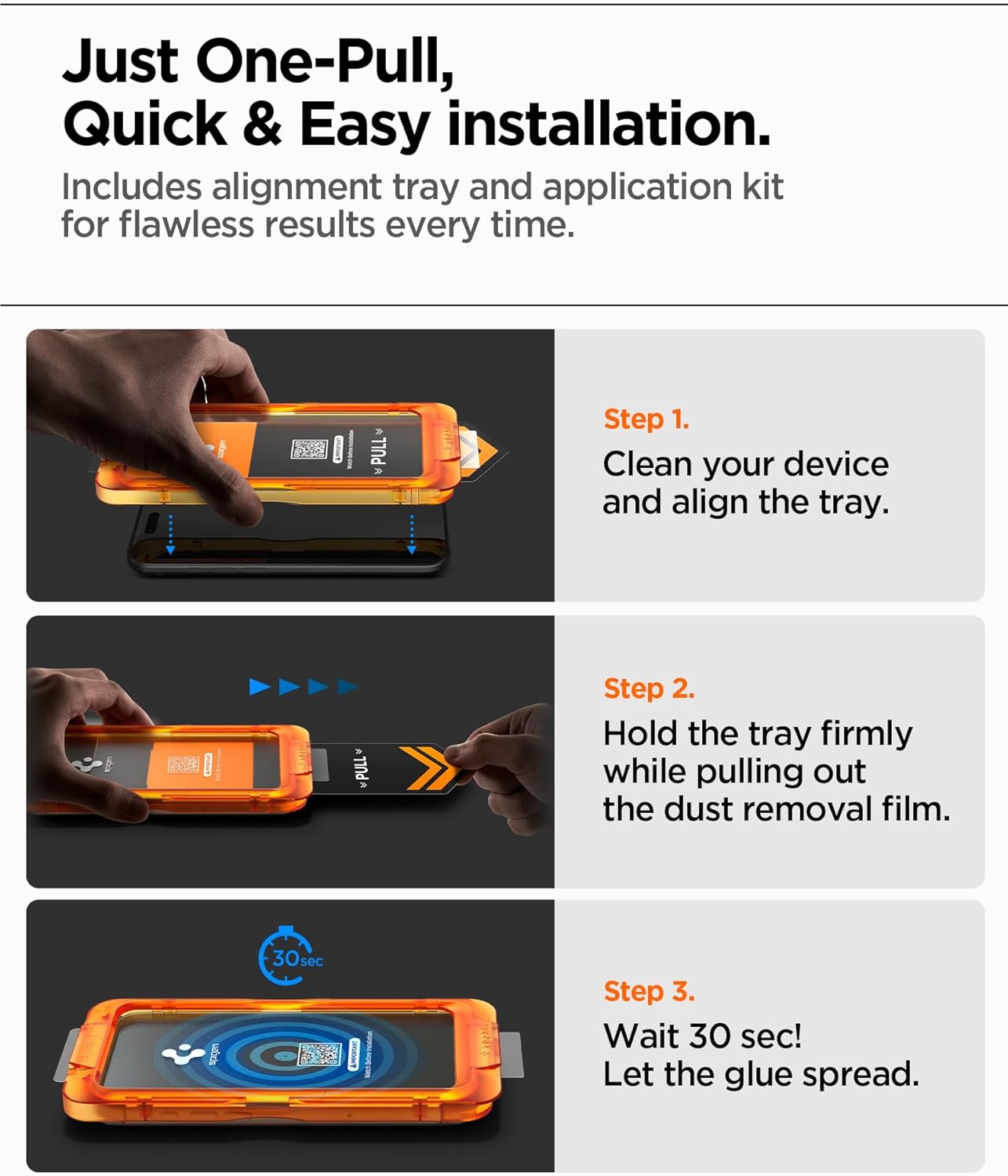 Thumbnail 3 de Spigen Glas.tR AlignMaster S – Verre trempé 9H pour iPhone 17 Pro Max (2 pièces)