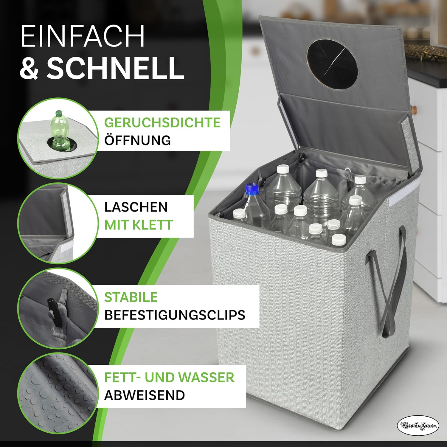 Detalle 2 de KrockaZone Pfandflaschen Aufbewahrung 110L