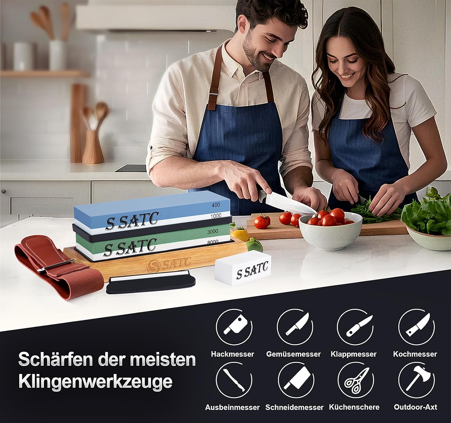 Thumbnail 4 de S SATC Premium Schleifstein Set 400–8000 Körnung