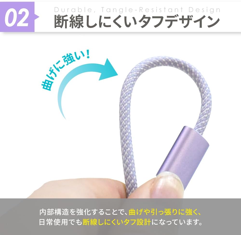 Detalle de shizukawill ACCEUSB1010YE USB Type-A to Type-Cケーブル 1.0m イエロー