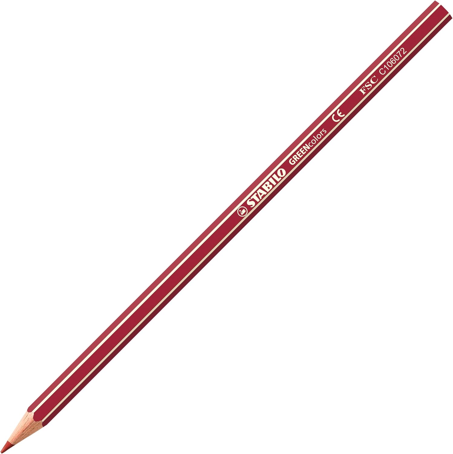 Detalle de STABILO GREENcolors Buntstift, 24er Pack – FSC-Holz, Sechskant, intensive Farben