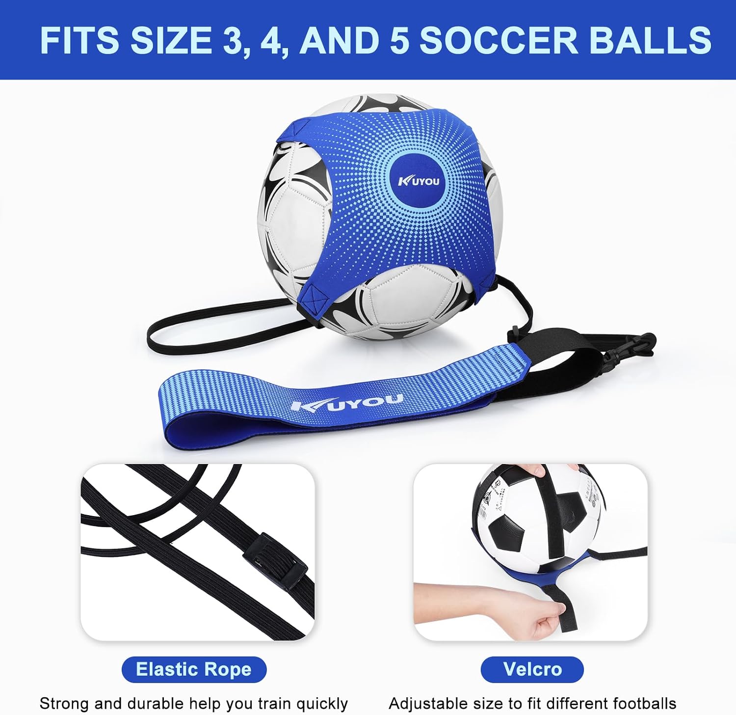 Detalle 2 de KYOU Football Kick Trainer belt, fits Size 3-5