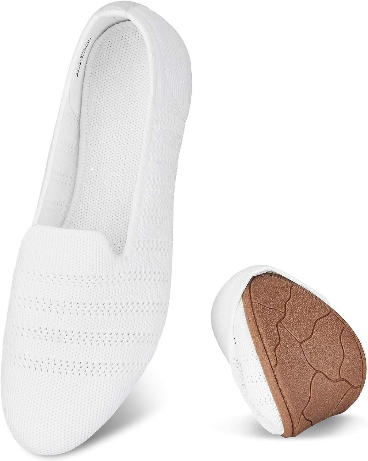 Thumbnail 6 de Puxowe Damen Ballerina Slip On Strick – Bequeme flache Schuhe für Alltag