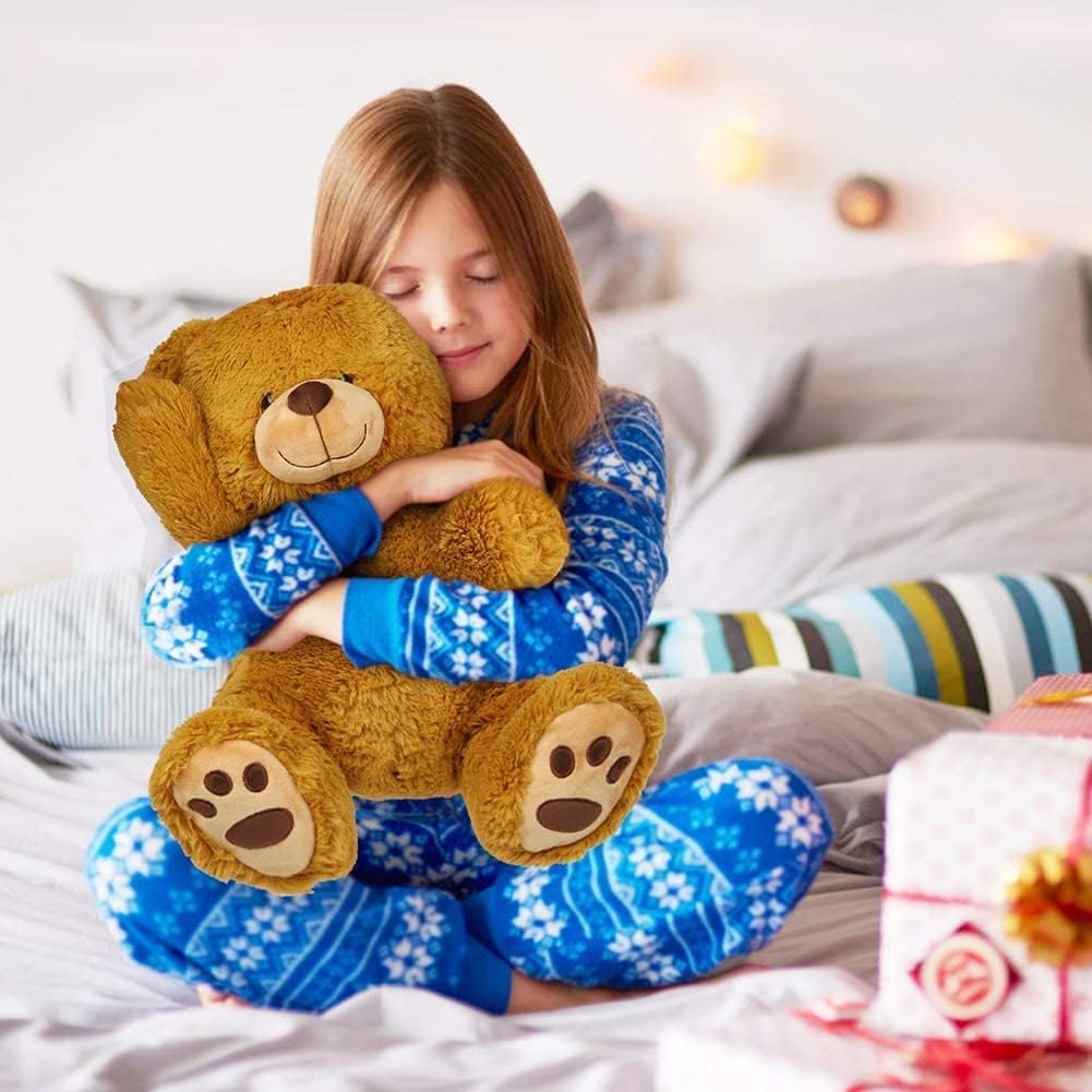 Detalle de LotFancy Teddybär Kuscheltier 50 cm – weicher Plüschbär, Braun