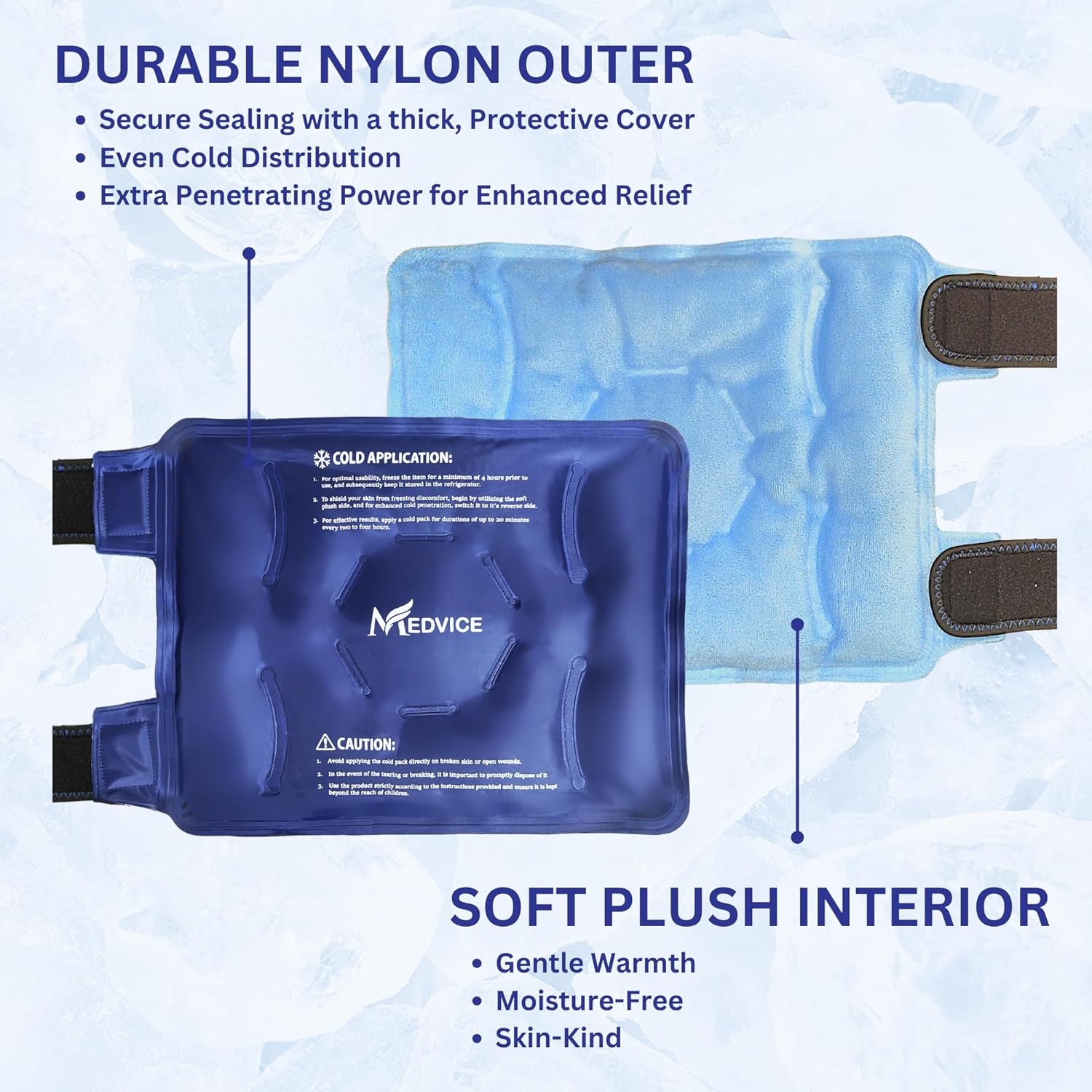 Thumbnail 3 de MEDVICE MDVKNEEPCK Knee Ice Pack Wrap with Cold Compression, Adjustable Straps