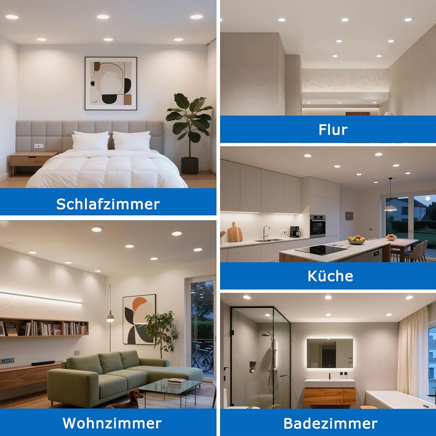 Thumbnail 6 de ZIZZLER LED Einbaustrahler Spots 20er Set 230V