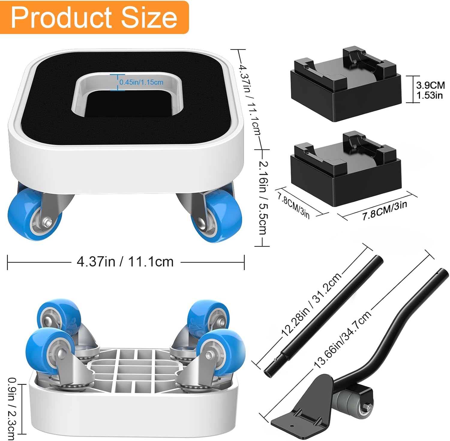 Thumbnail 1 de NIUXX Furniture Mover with Wheels (heavy-duty lifter sliders, 360° rotating set) up to 350kg