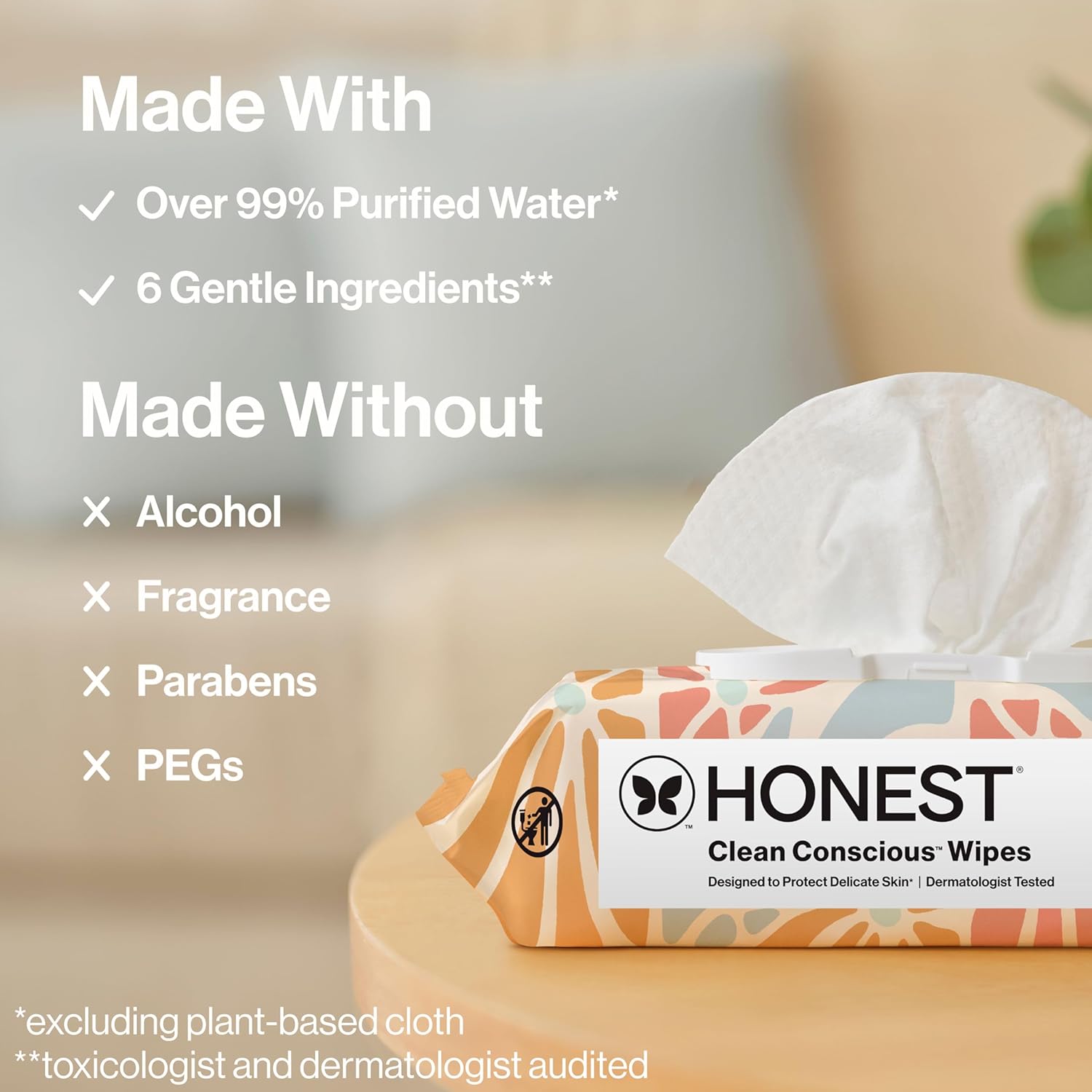 Thumbnail 6 de The Honest Company Multi-Use Sensitive Wipes 864 ct