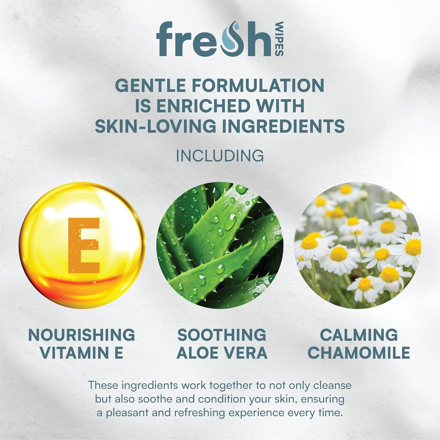 Detalle de FreshWipes Rinse Free Foaming Body Wash 200ml – Gentle, Odour-Eliminating & Waterless Cleanse for Sensitive Skin