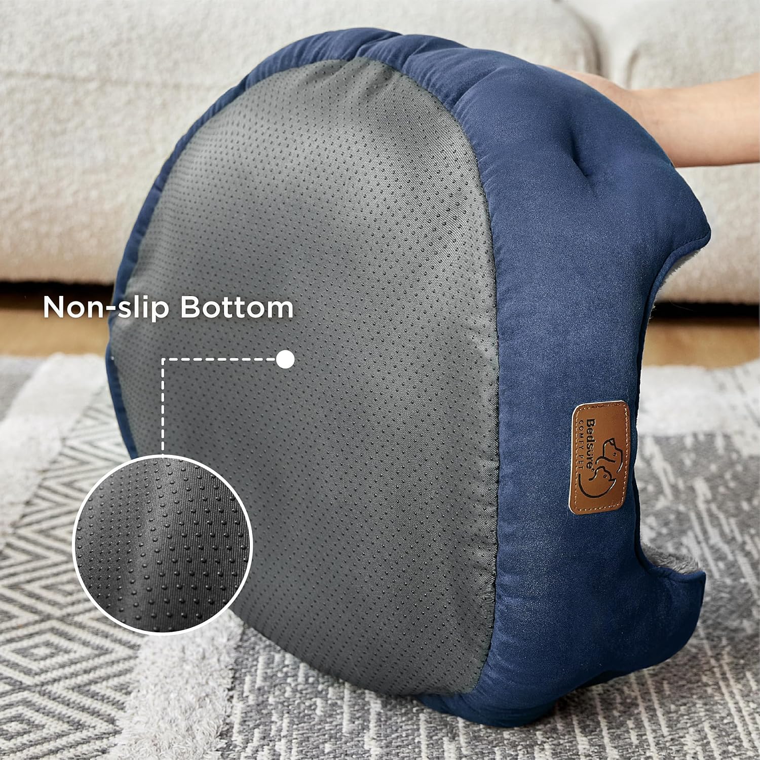 Thumbnail 3 de Bedsure Letto per Cani e Gatti Lavabile: Cuccia Rotonda Flessibile con Fondo Antiscivolo per Piccoli e Gatti
