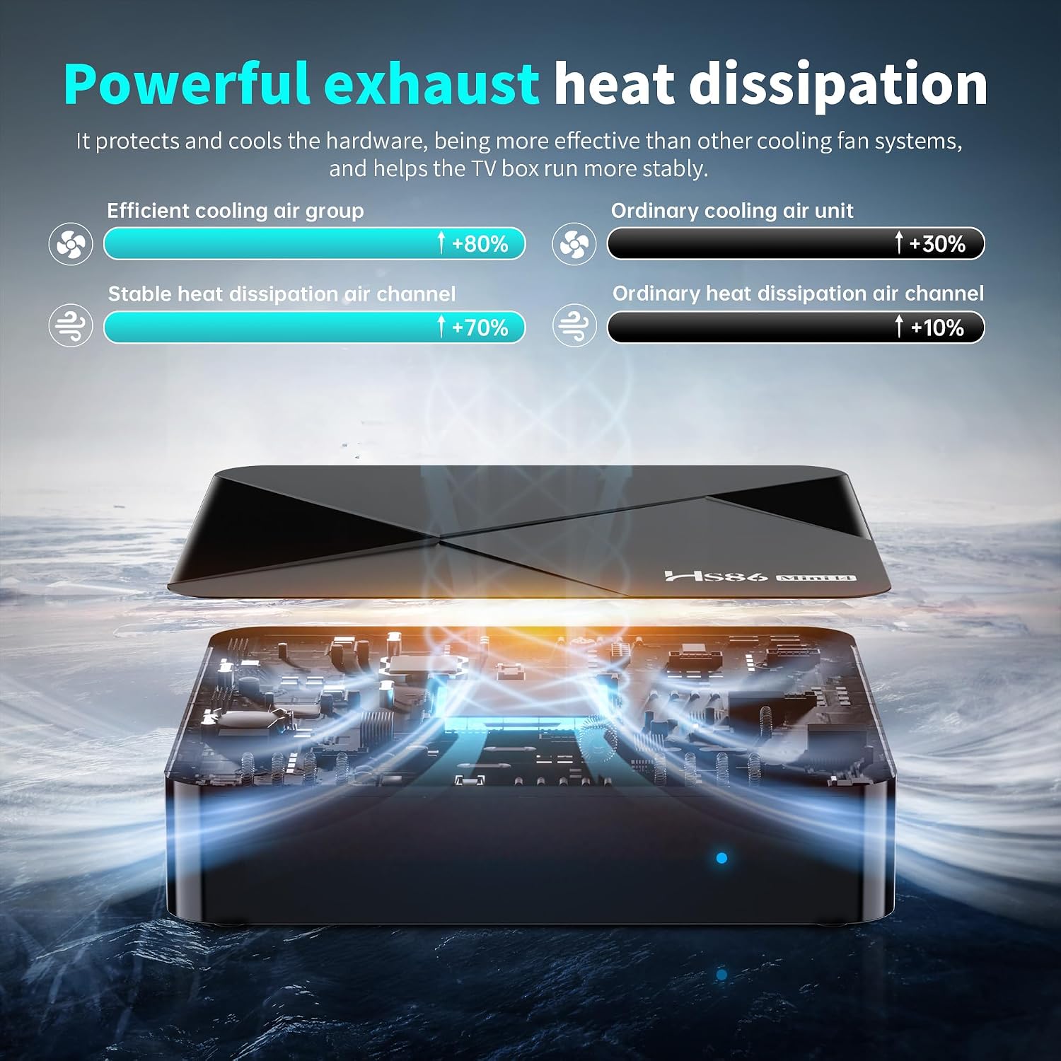 Detalle 2 de Android 14.0 TV Box with RK3518 Quad-Core: 2GB RAM, 16GB ROM, 4K streaming