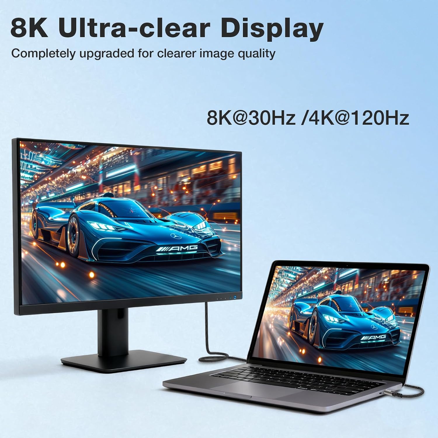 Detalle 2 de CABLAPTOP usb c 0.5m 20Gbps cable