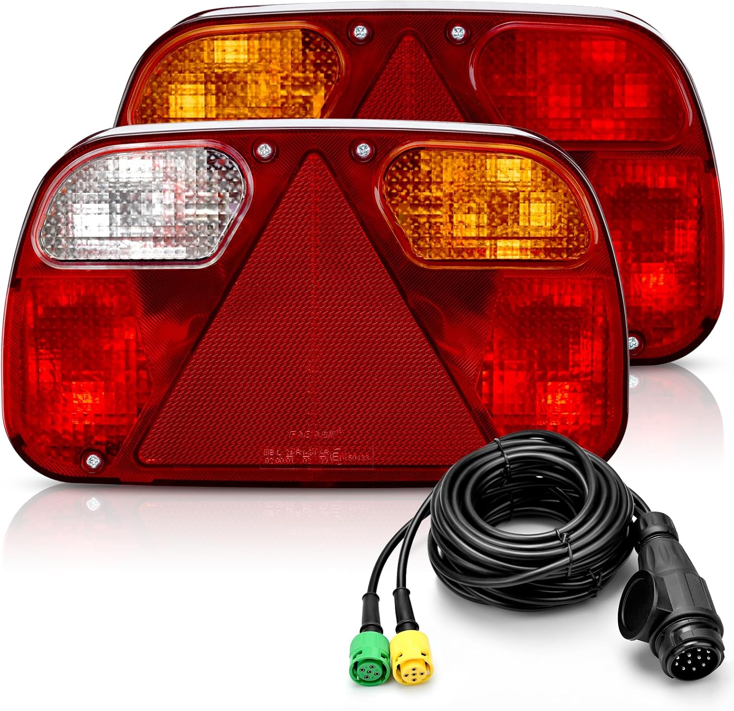 Detalle de Aissom Rückleuchten Set 12V für Anhänger