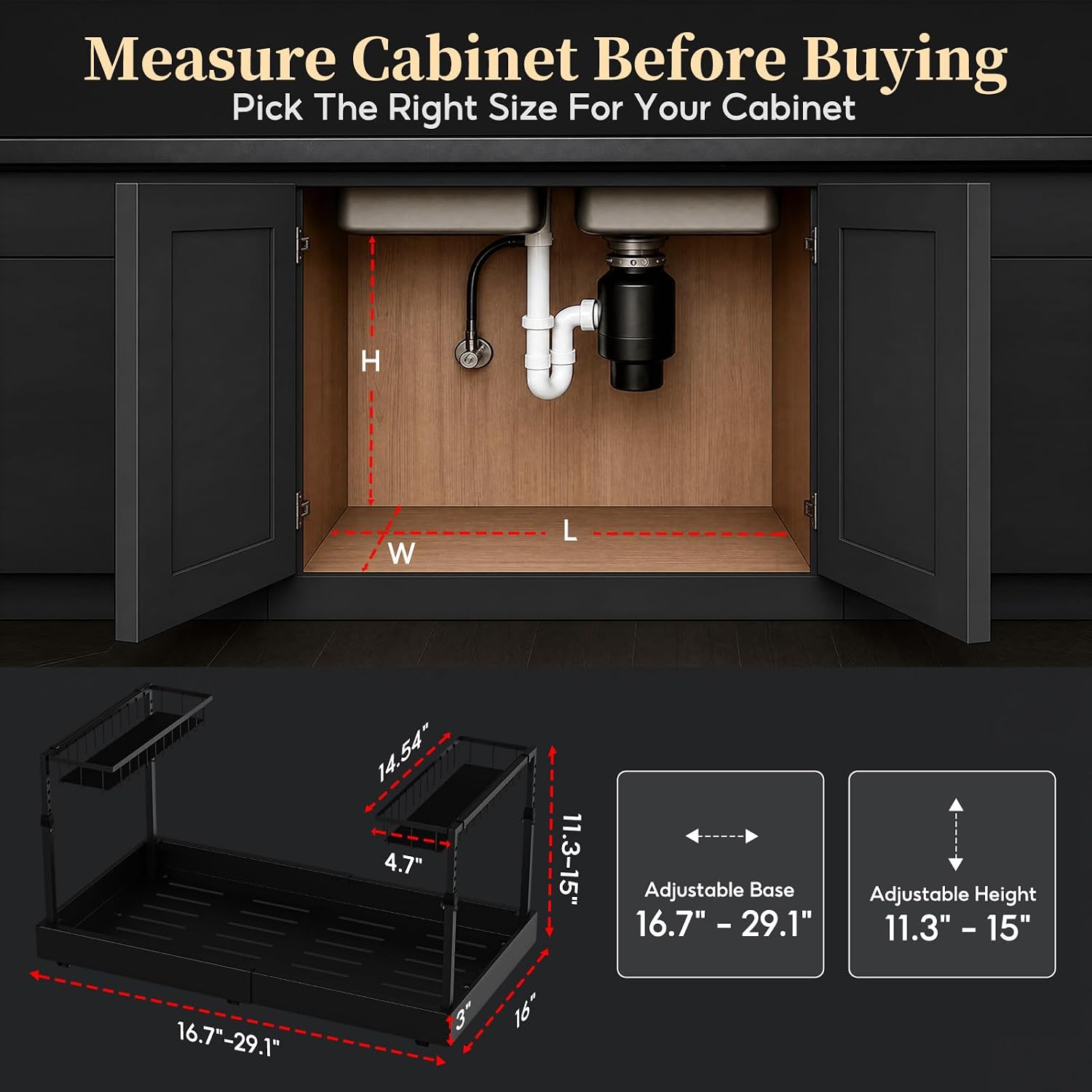 Detalle 2 de Under Sink Organizer, 2-Tier