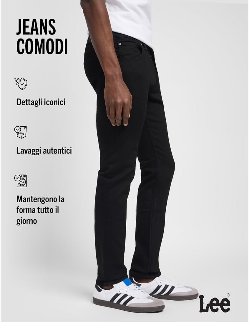 Detalle de Lee Luke II Jeans Uomo: stile contemporaneo e comfort quotidiano