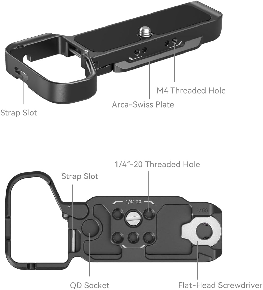 Thumbnail 2 de SMALLRIG Grundplatte 4338 für Sony A7C II / A7CR – Untere Platte mit integrierter Arca-Schnellwechselplatte