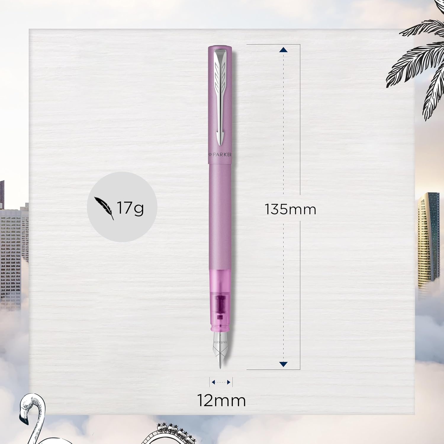 Thumbnail 2 de Parker Vector XL pluma estilográfica lila
