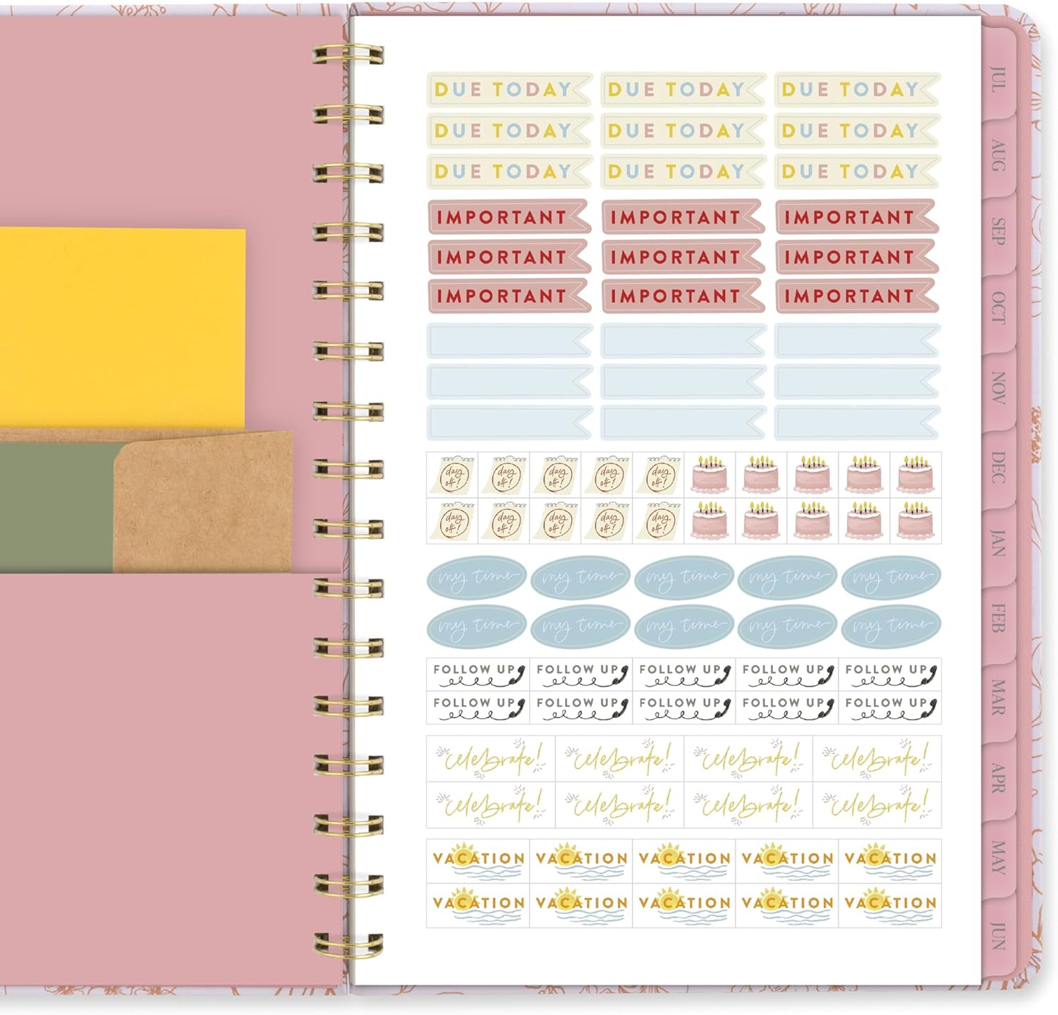 Thumbnail 6 de Cambridge Planner 2026-2027 Weekly & Monthly Academic Planner — Sketched Floral, 12 Months (July 2026–June 2027), 5.5 x 8.5, Pen + Pillar