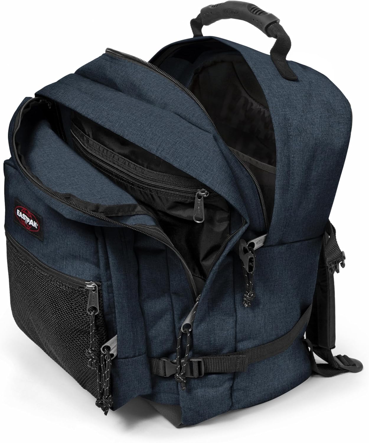 Detalle de EASTPAK Ultimate ULTIMATE Mixte (lot de 1) — sac à dos denim-feel et organisation optimisée