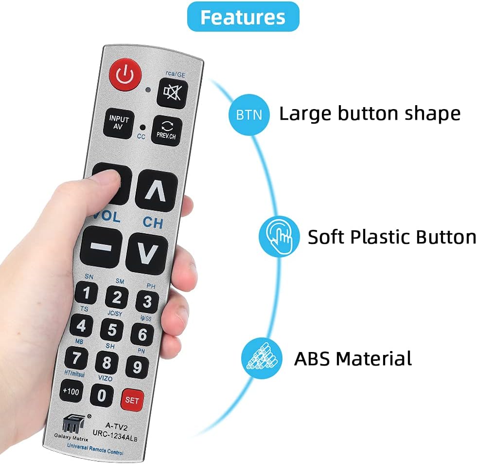 Thumbnail 4 de UNOCAR Big Button Universal Remote for TVs