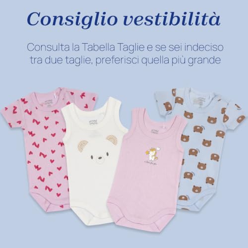 Detalle 2 de Chicco Bimba 0-24 Set di 4 Body a Maniche Corte