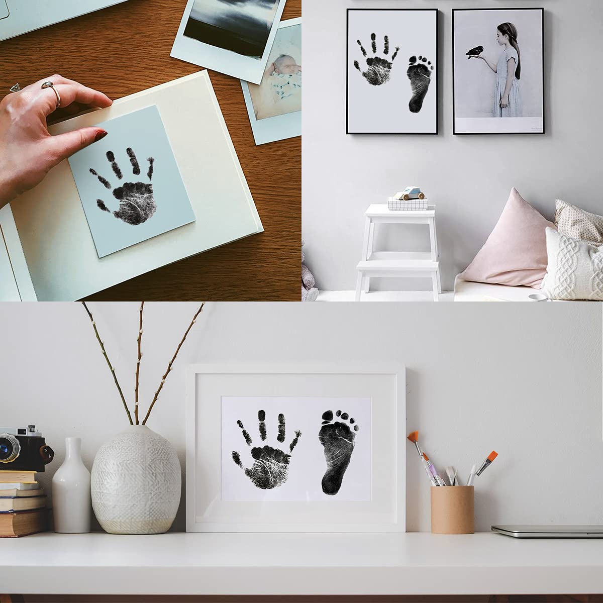 Thumbnail 4 de Nabance Baby Abdruckset 4 Stempelkissen für Hand- und Fußabdruck