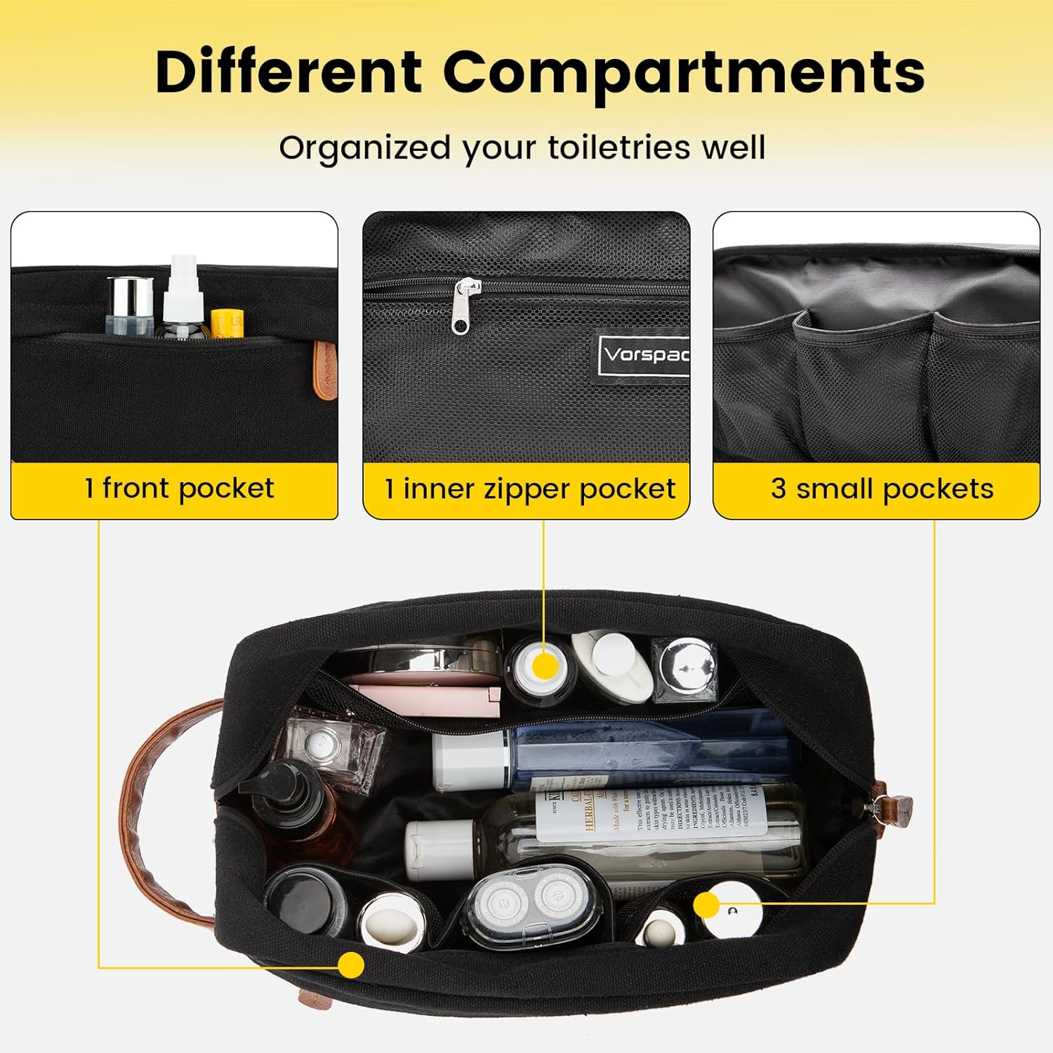 Detalle de Vorspack Travel Hanging Toiletry Bag 10 x 5 x 5.5 in