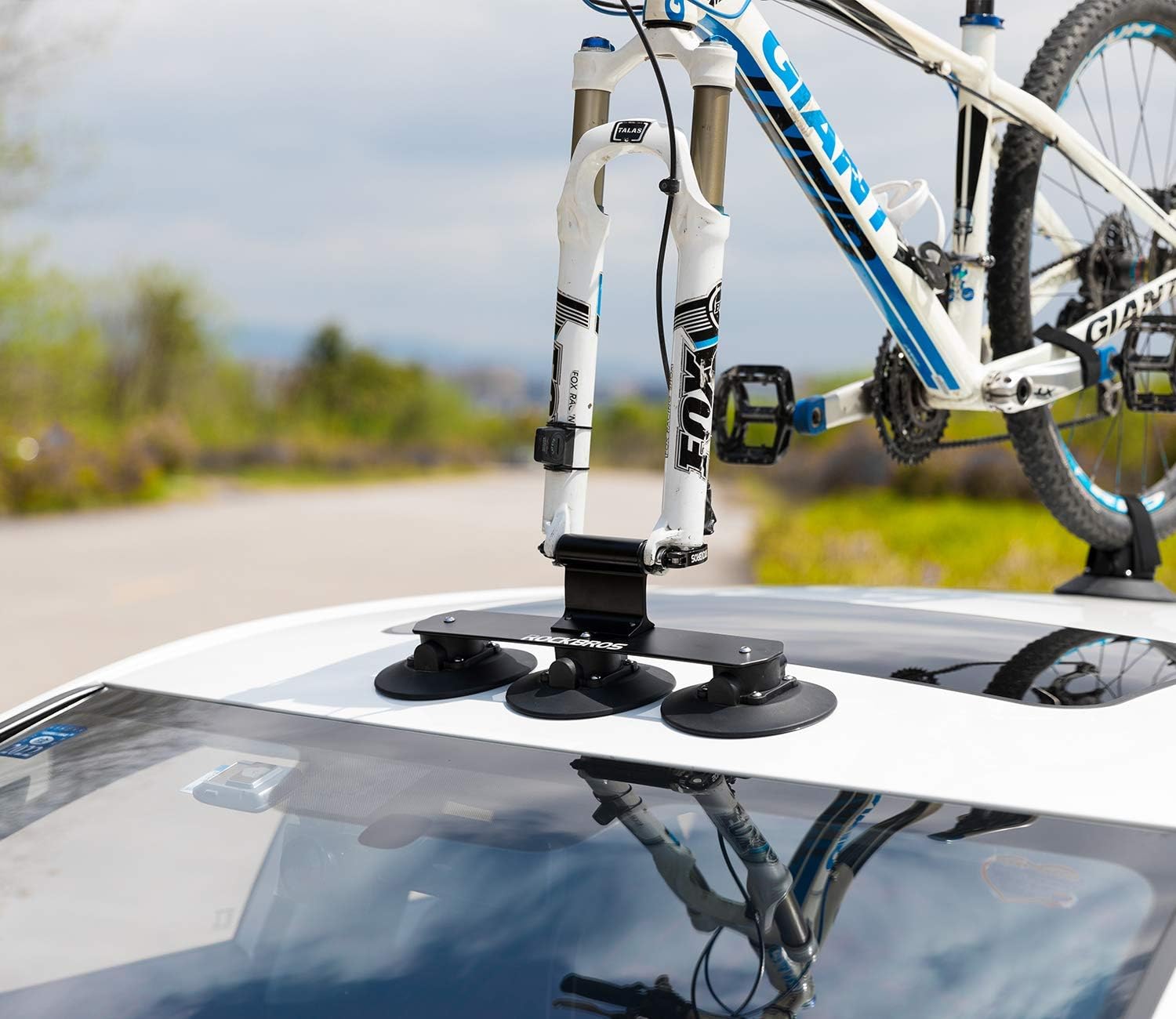 Detalle de ROCKBROS Suction Bike Rack for Car Roof with Quick Release Aluminium Alloy