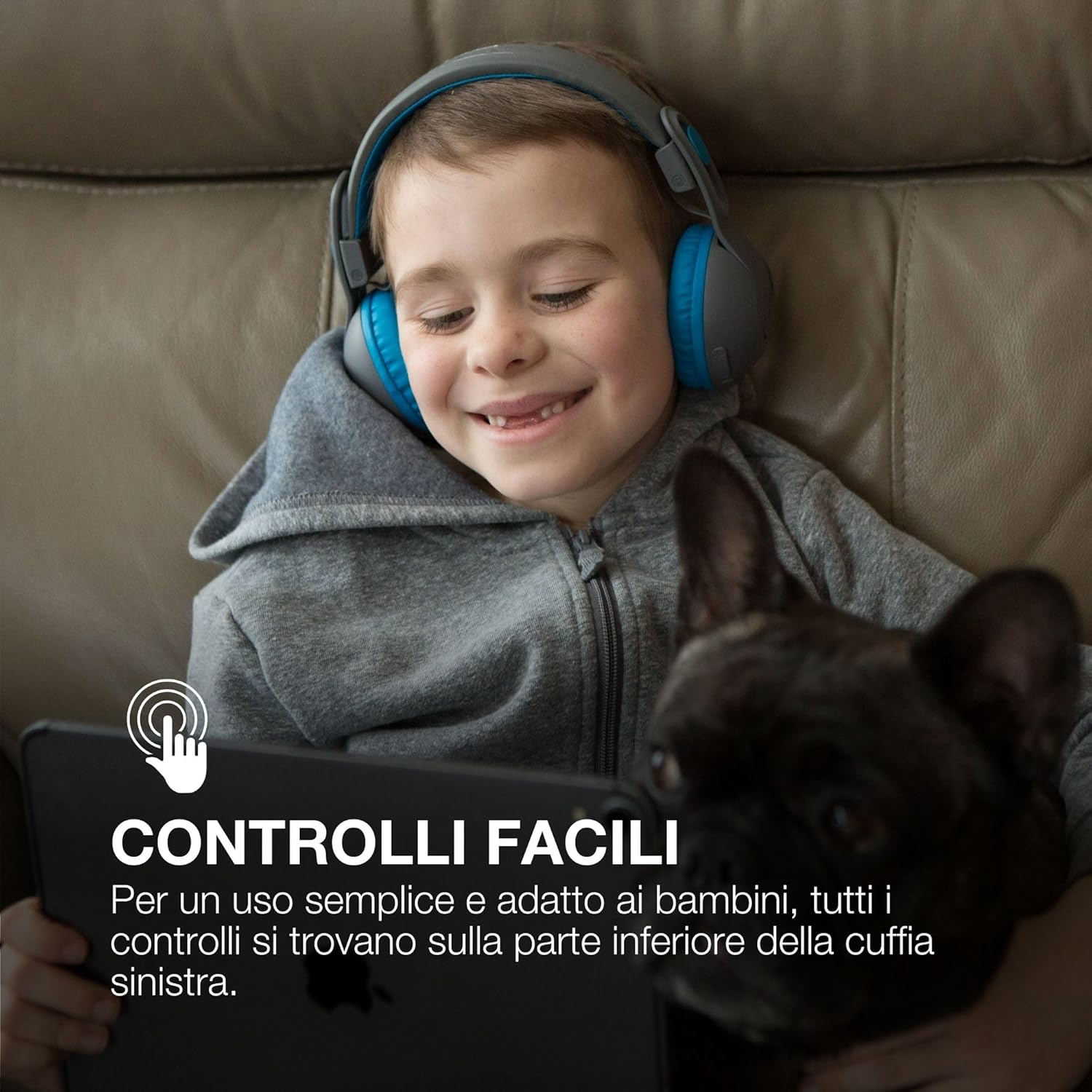 Thumbnail 5 de JLab JBuddies Studio 2 cuffie wireless per bambini Bluetooth con volume limitato e microfono
