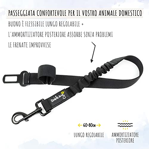 Detalle de Rudelkönig Cintura Sicurezza Cani Auto – Elastica e Regolabile