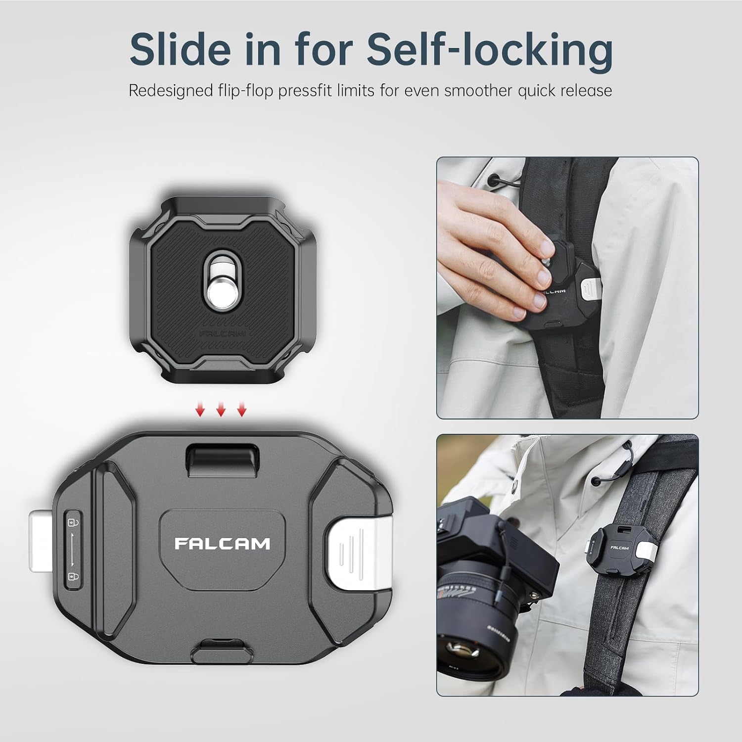 Detalle 2 de Falcam F38 Kamera Clip V2 38 mm Schnellschuh