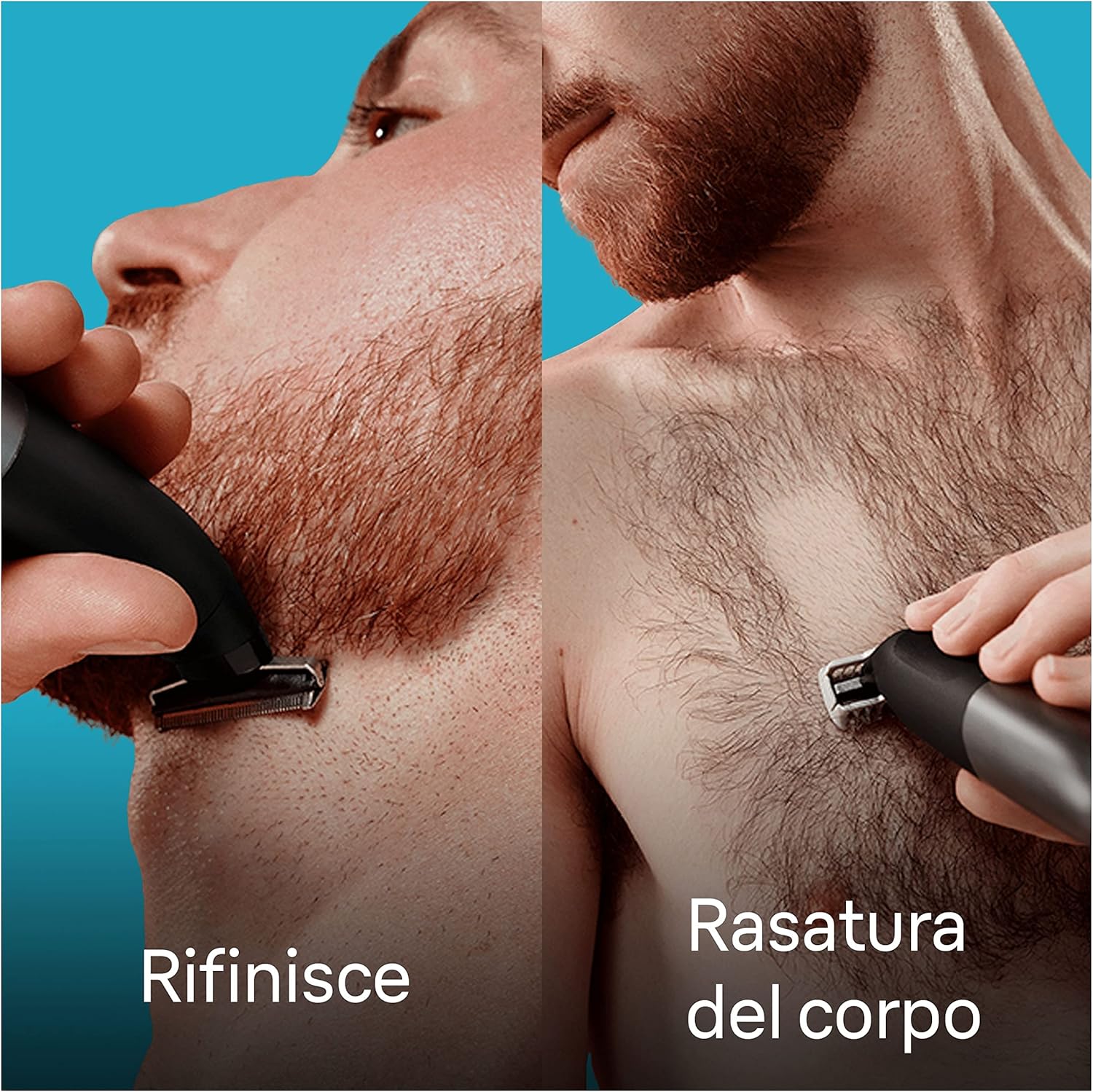 Detalle de Braun Regolabarba Uomo e Rasoio Elettrico Series X XT5300: taglio preciso per viso e corpo, testina 4D