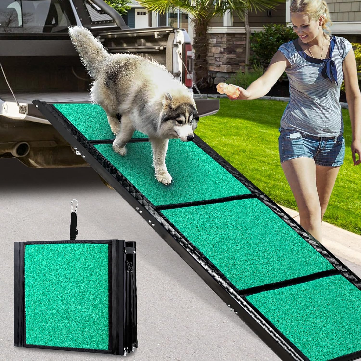 Thumbnail 6 de Extra Lang 170cm Hunderampe Auto Klappbar