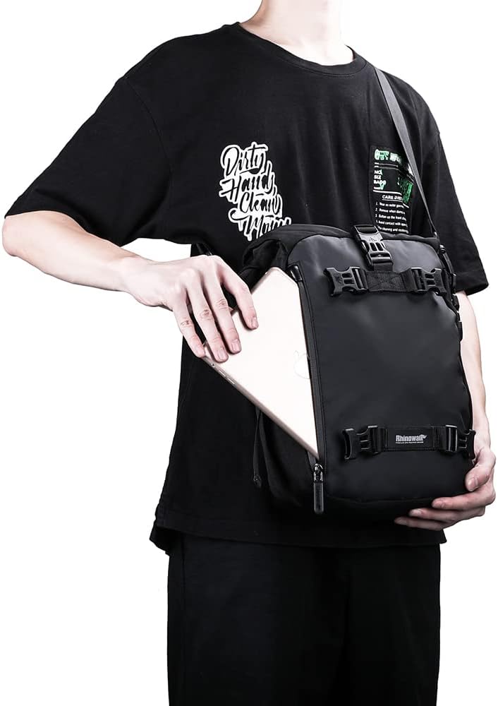 Thumbnail 6 de Rhinowalk Motor Pannier Bag 10L Waterproof Rear Rack Trunk Bag (Black) – modular rear luggage storage