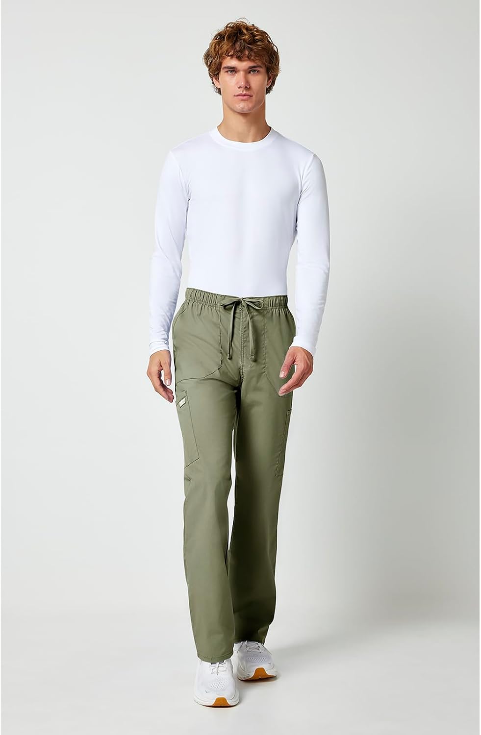 Detalle de Cherokee Men's Scrub Pants, Polyester-Cotton Blend