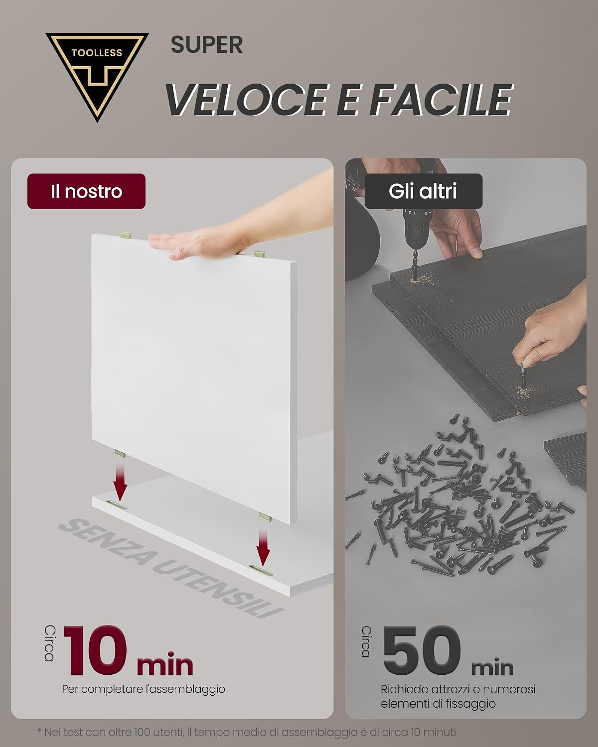 Detalle 2 de VASAGLE LET777W04 comodino con ricarica USB